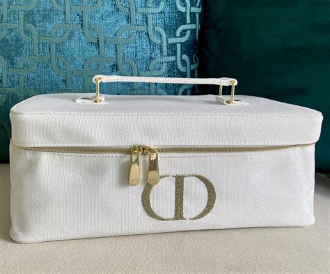 dior white makeup bag|dior makeup bag free gift.